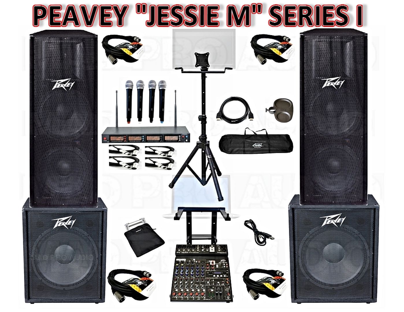 Pro karaoke system Live sound system Peavey PA, Complete Professional